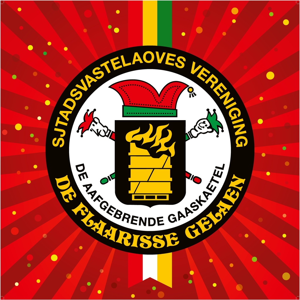 Flaarissevaan 90 cm x 90 cm - rood